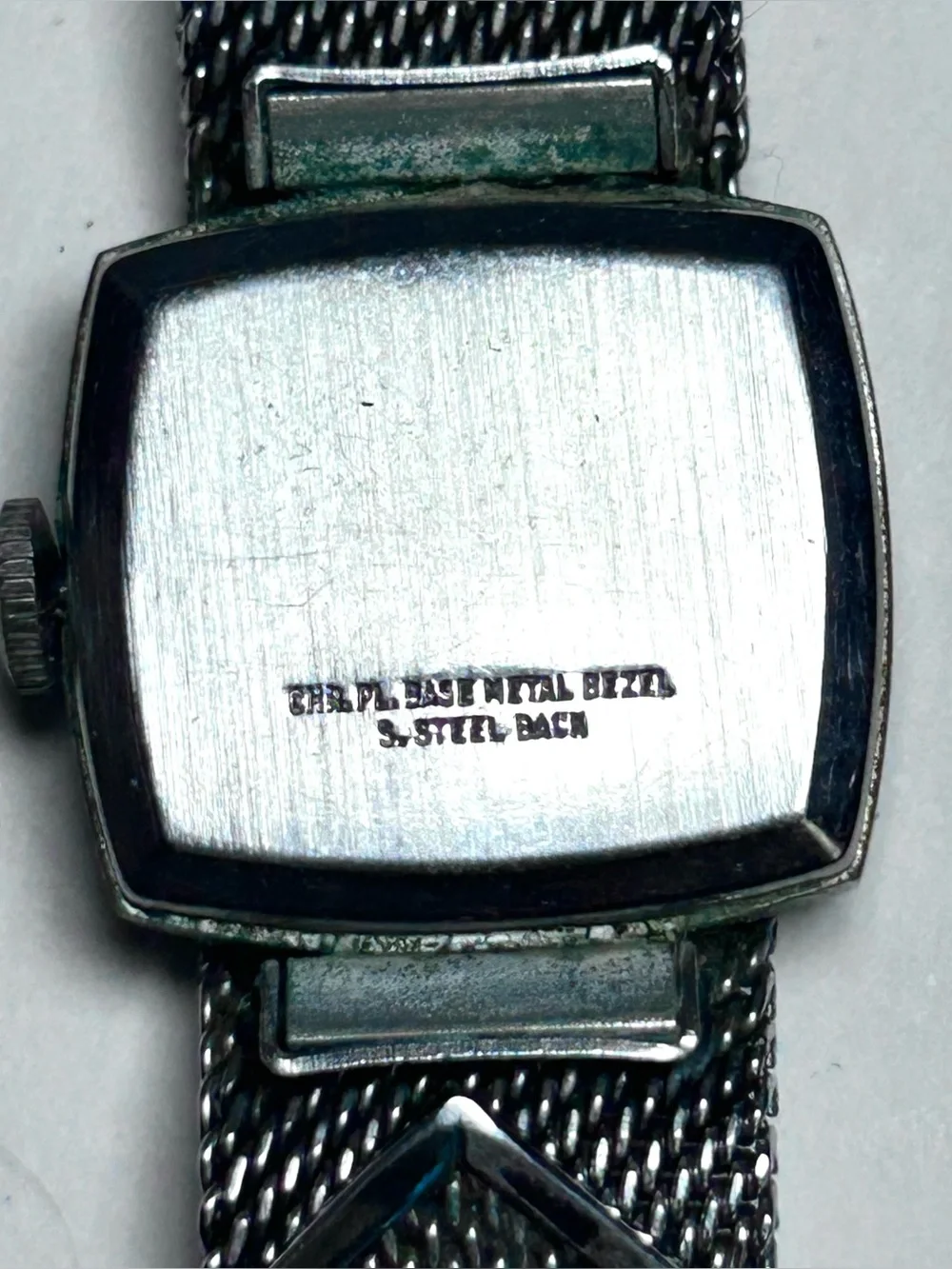 70’s Timex Silver Chainmail Mesh Women’s Watch Mechanical Wind up